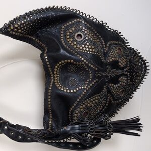 Cesare Pancotti Italian Leather Vintage Goth/ Medieval🗡️ Handbag -Extraordinary